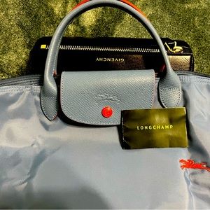 Longchamp Le Pliage Original Large Canvas & Leather Tote Bag.